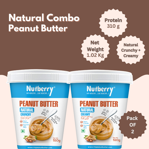 Natural Crunchy + Creamy Peanut Butter Combo